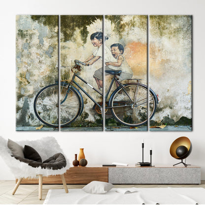 Fashion Abstract Graffiti and Penang Canvas Print