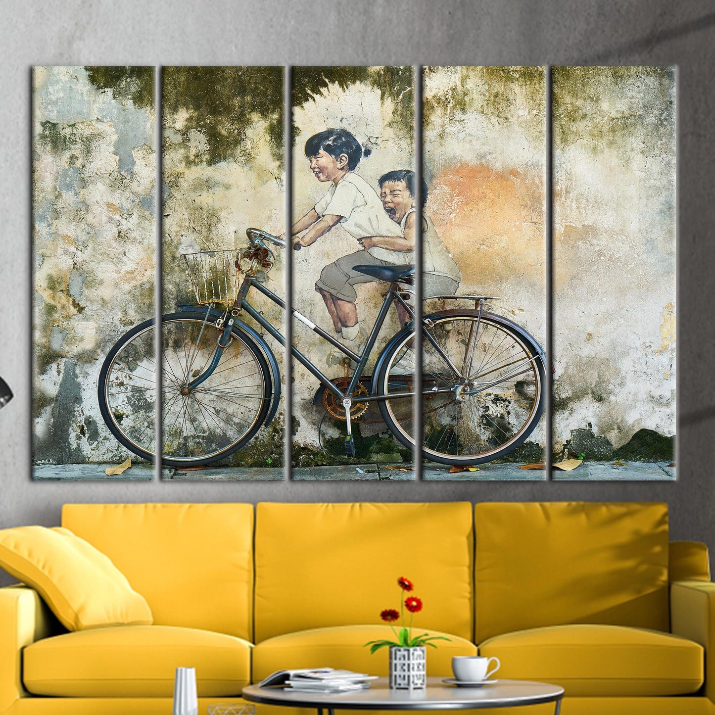 Fashion Abstract Graffiti and Penang Canvas Print