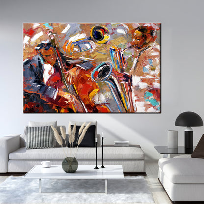 Saxophone Jazz Music African American Canvas Print