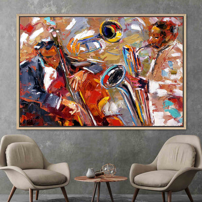 Saxophone Jazz Music African American Canvas Print