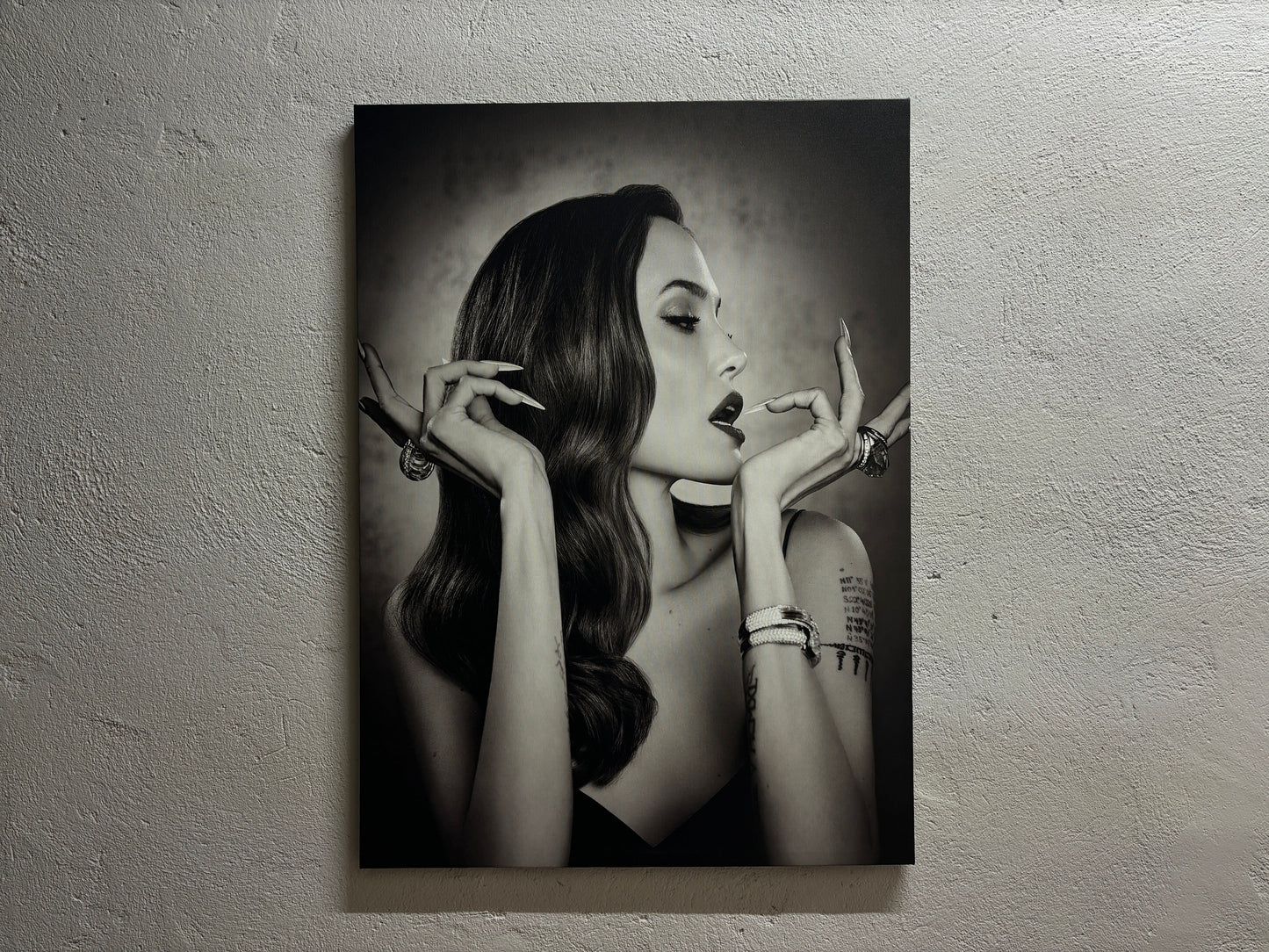 Angelina Jolie Famous Woman Canvas Art: Elegant Wall Art for Home Decor