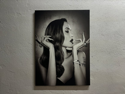 Angelina Jolie Famous Woman Canvas Art: Elegant Wall Art for Home Decor