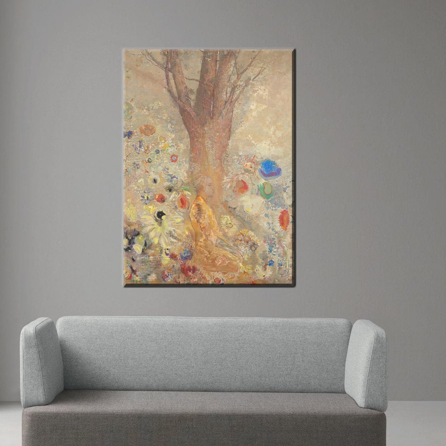 Modern Canvas Print: The Buddha Poster by Odilon Redon, Personalized Gift for Mom