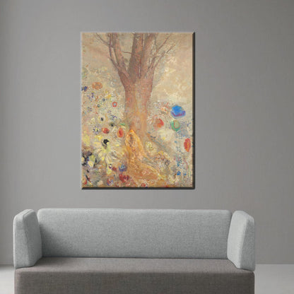 Modern Canvas Print: The Buddha Poster by Odilon Redon, Personalized Gift for Mom
