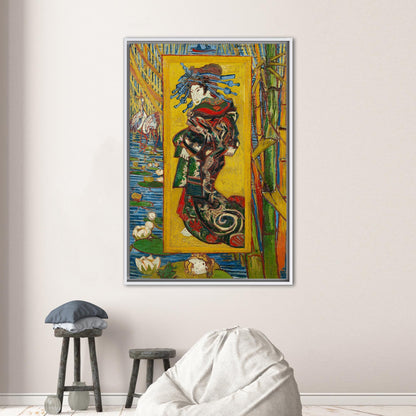 Van Gogh Courtesan After Eisen Canvas Print