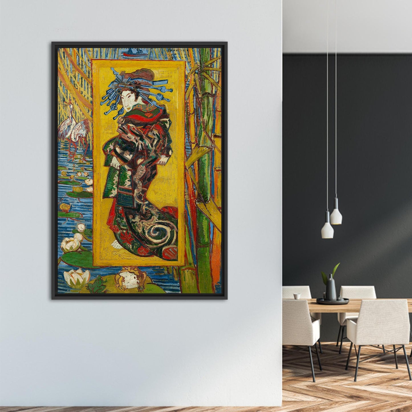 Van Gogh Courtesan After Eisen Canvas Print
