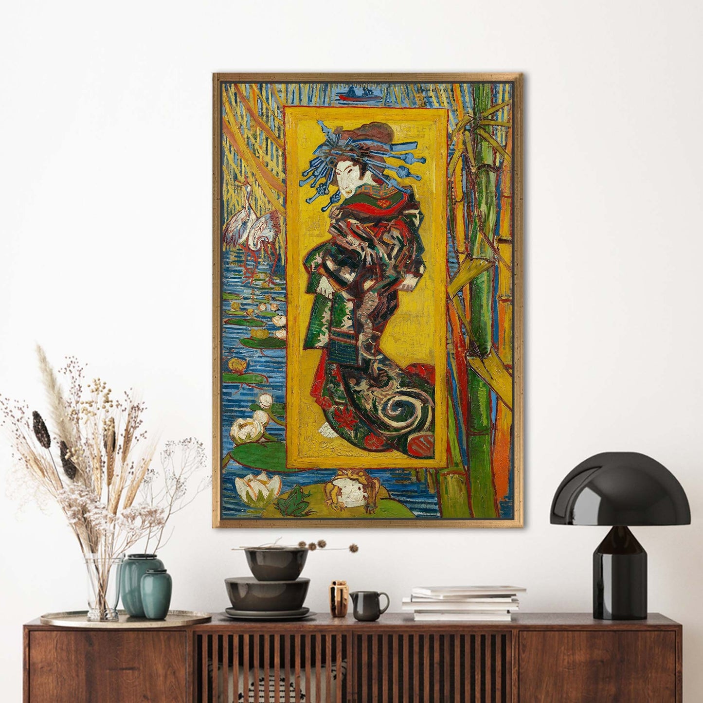 Van Gogh Courtesan After Eisen Canvas Print