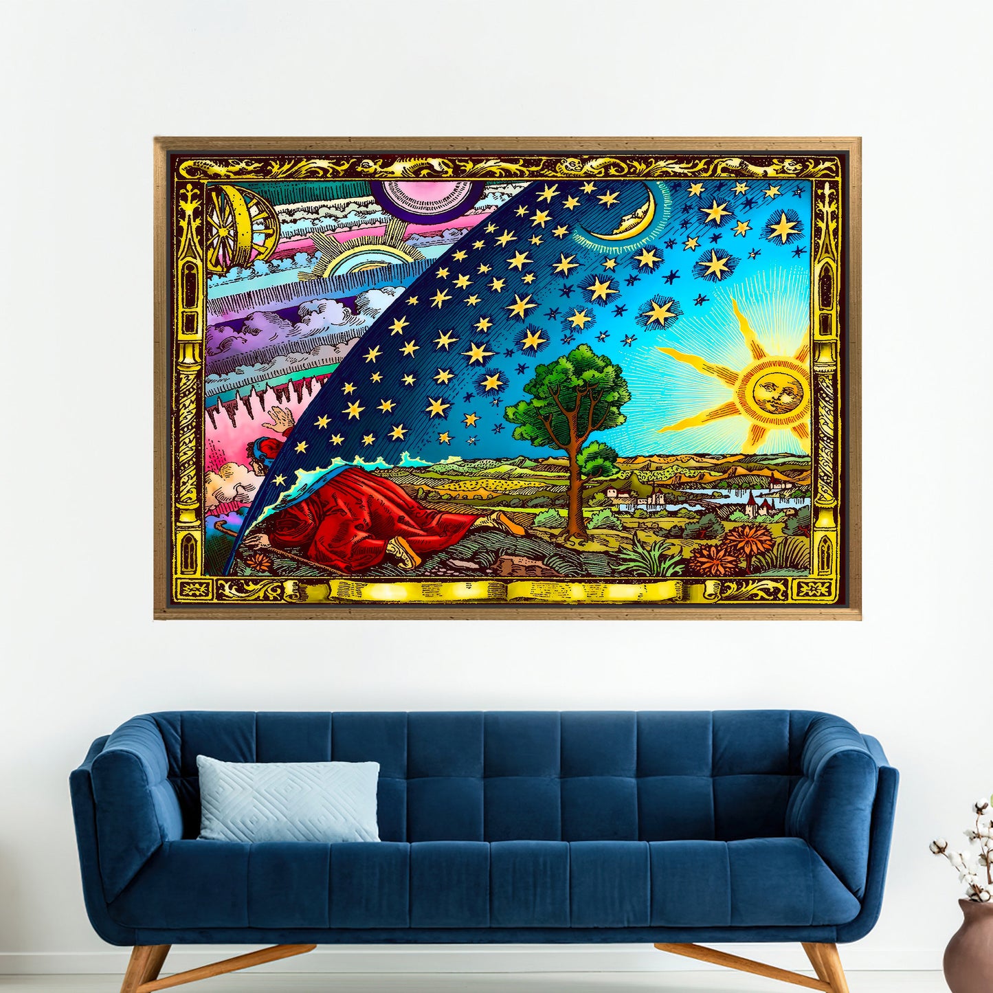 Gravure 3D Flammarion Astronomy Canvas Print