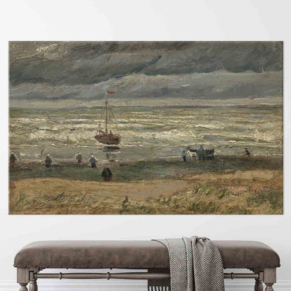 Van Gogh Beach at Scheveningen Canvas Print