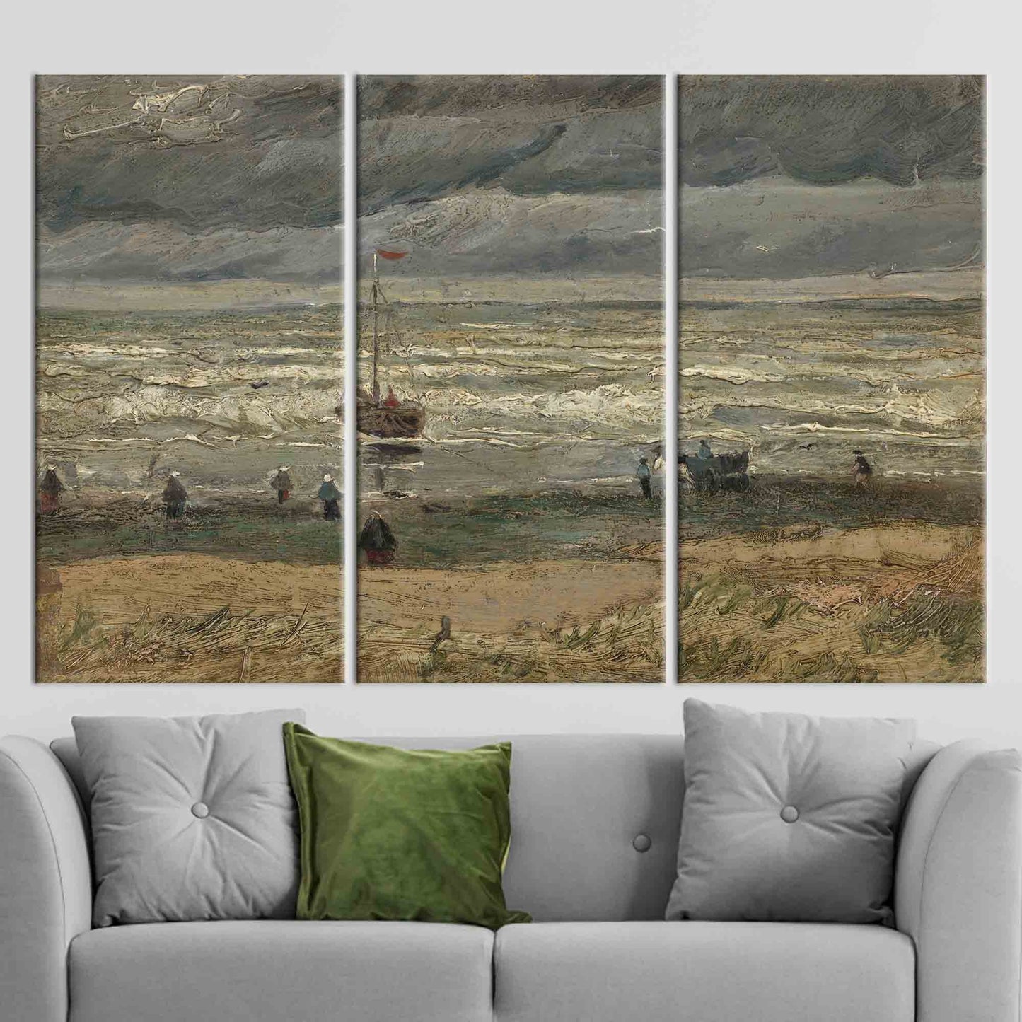 Van Gogh Beach at Scheveningen Canvas Print