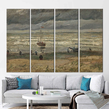 Van Gogh Beach at Scheveningen Canvas Print