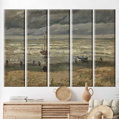 Van Gogh Beach at Scheveningen Canvas Print