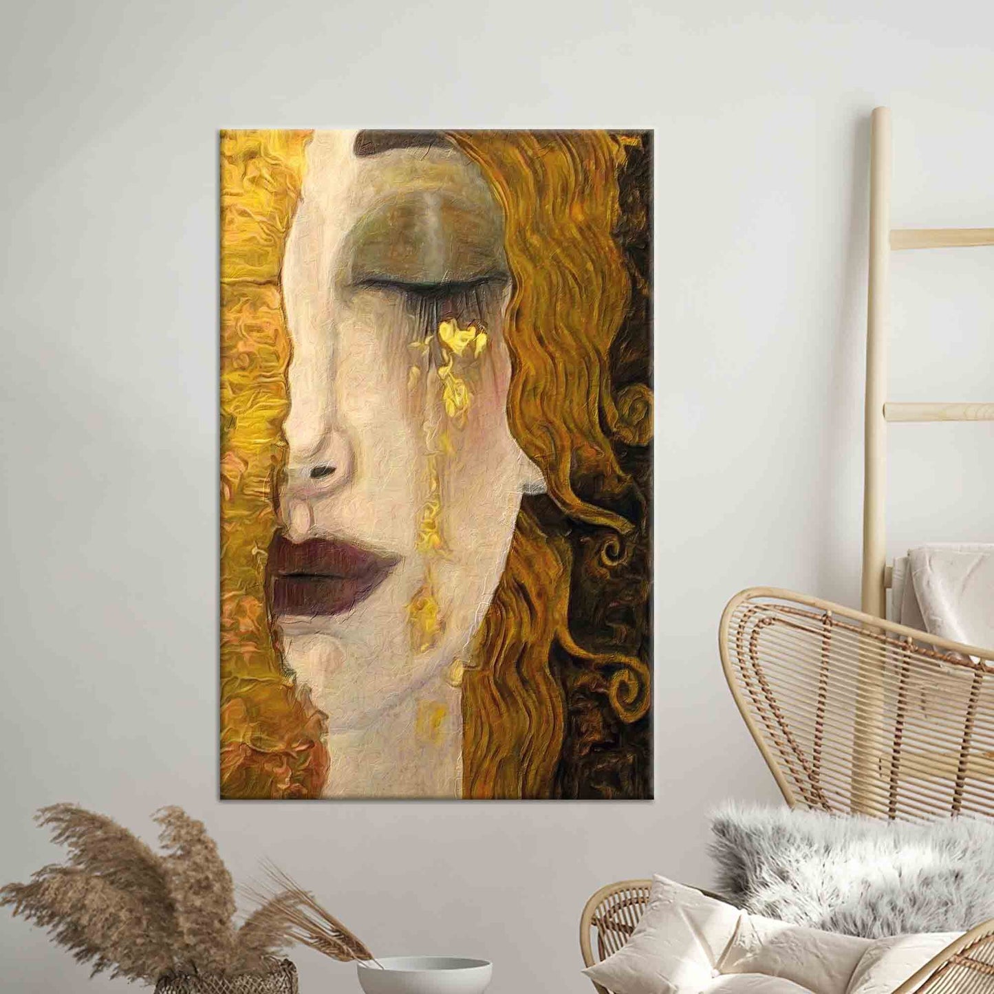 Golden Tears Canvas Print