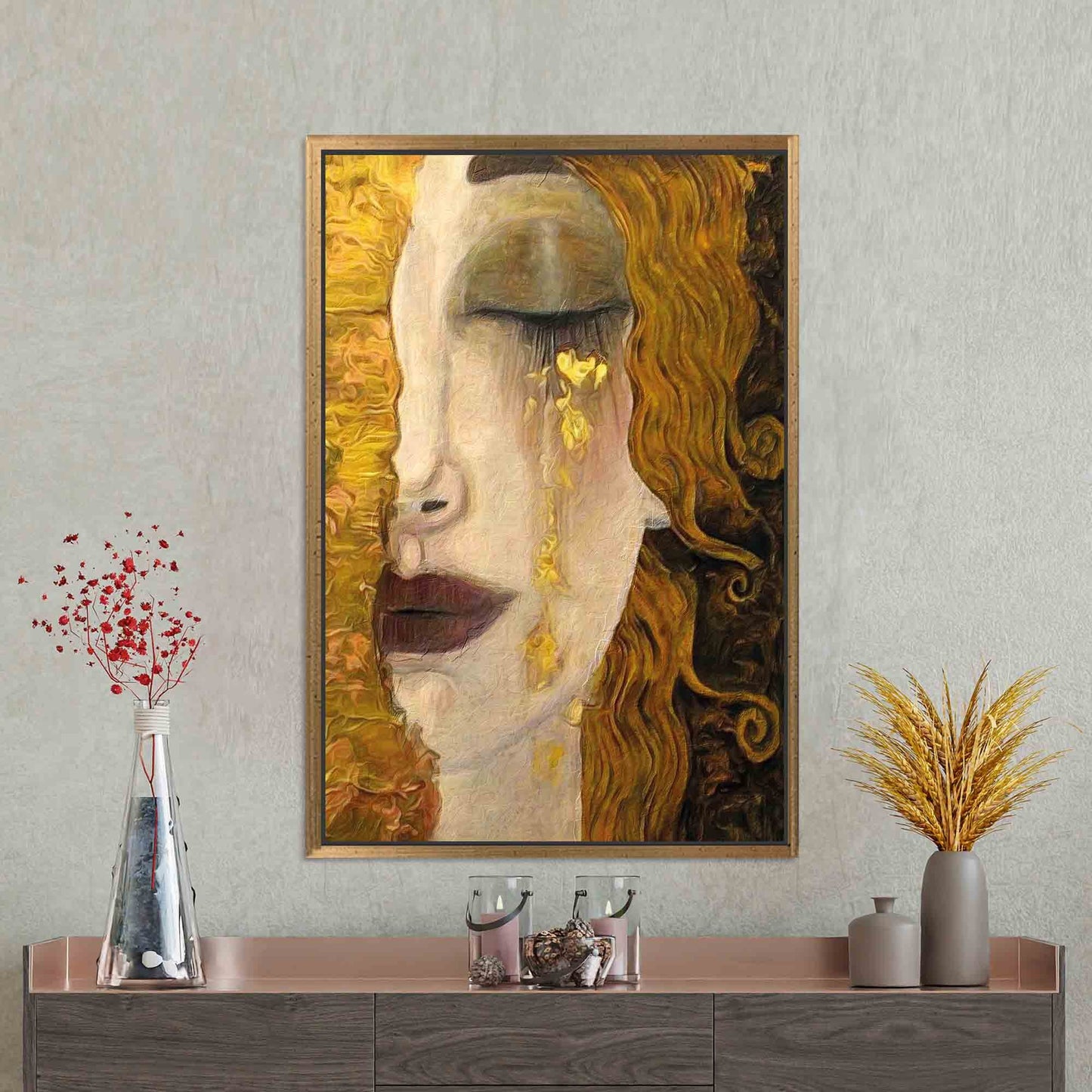Golden Tears Canvas Print