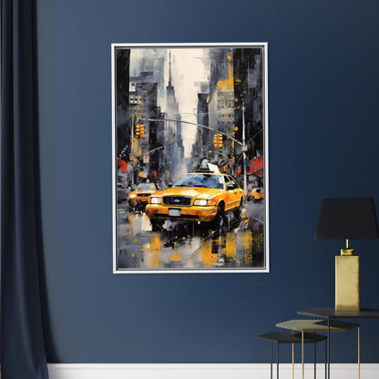 New York City Taxi Urban Canvas Print