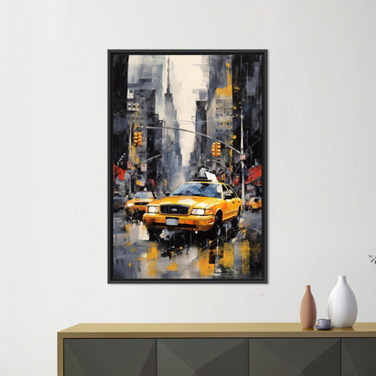 New York City Taxi Urban Canvas Print