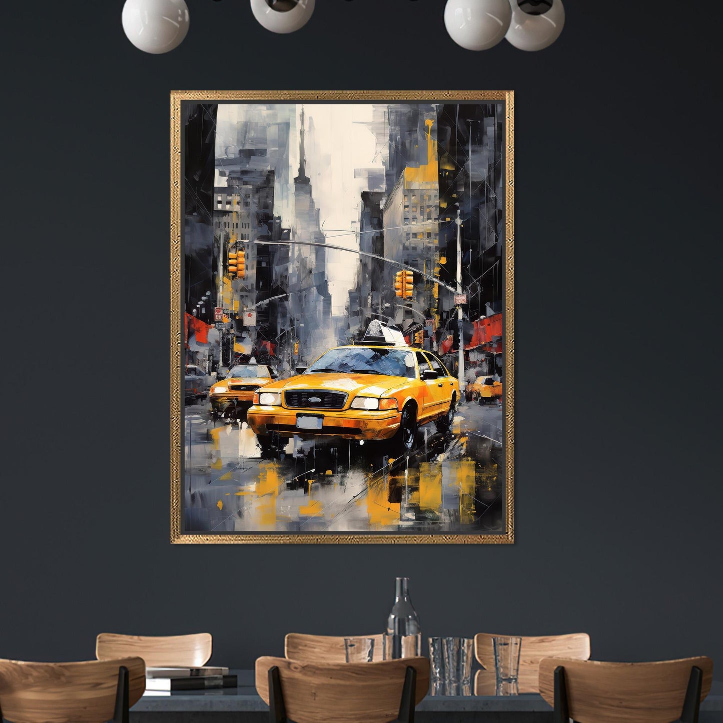 New York City Taxi Urban Canvas Print