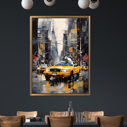 New York City Taxi Urban Canvas Print