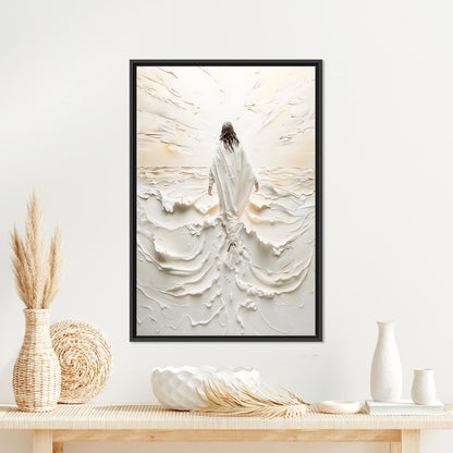 Spiritual Light Walk Abstract Jesus Canvas Print