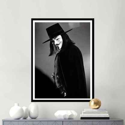 V Vendetta Iconic Quote Canvas Print