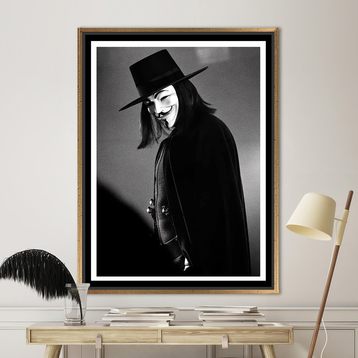 V Vendetta Iconic Quote Canvas Print