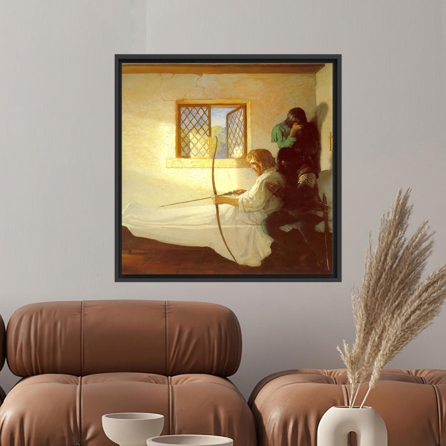 Historical Archer Dramatic Window Light Canvas Print