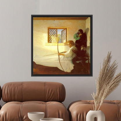 Historical Archer Dramatic Window Light Canvas Print