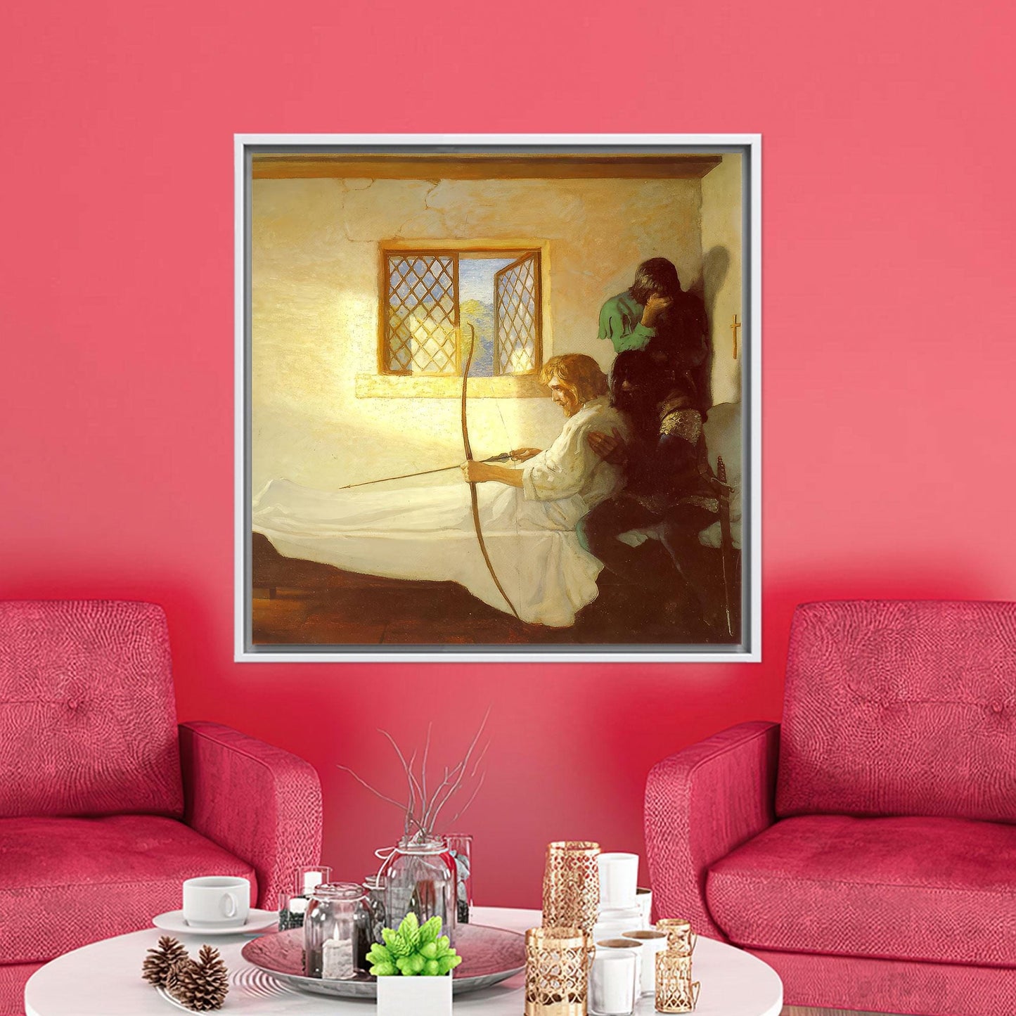 Historical Archer Dramatic Window Light Canvas Print