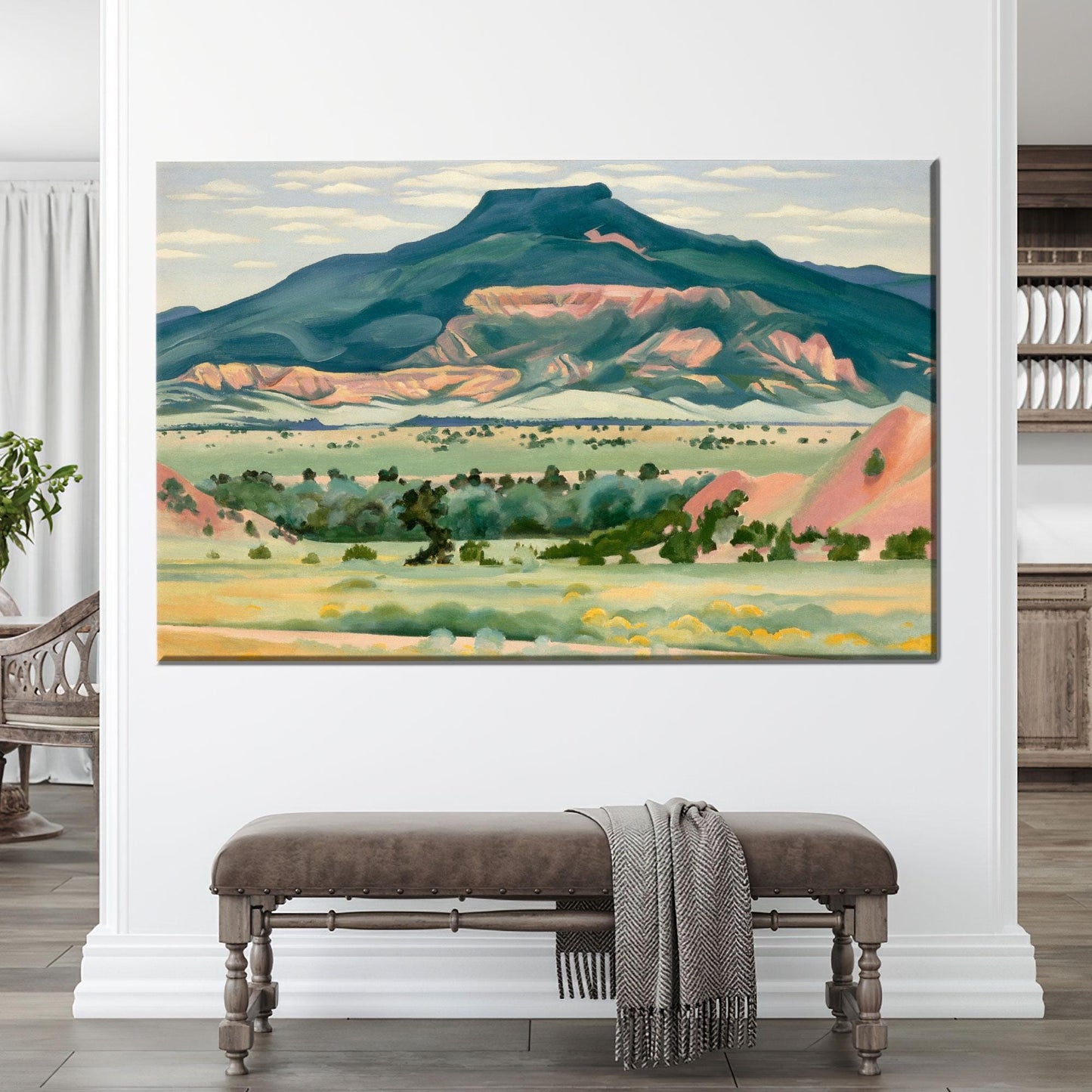 Georgia O'keeffe Southwestern Landscape Desert Canvas Print