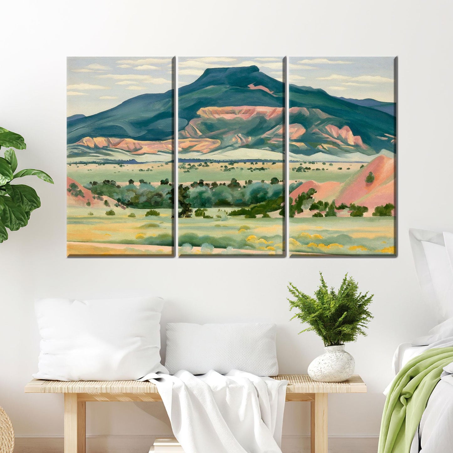 Georgia O'keeffe Southwestern Landscape Desert Canvas Print