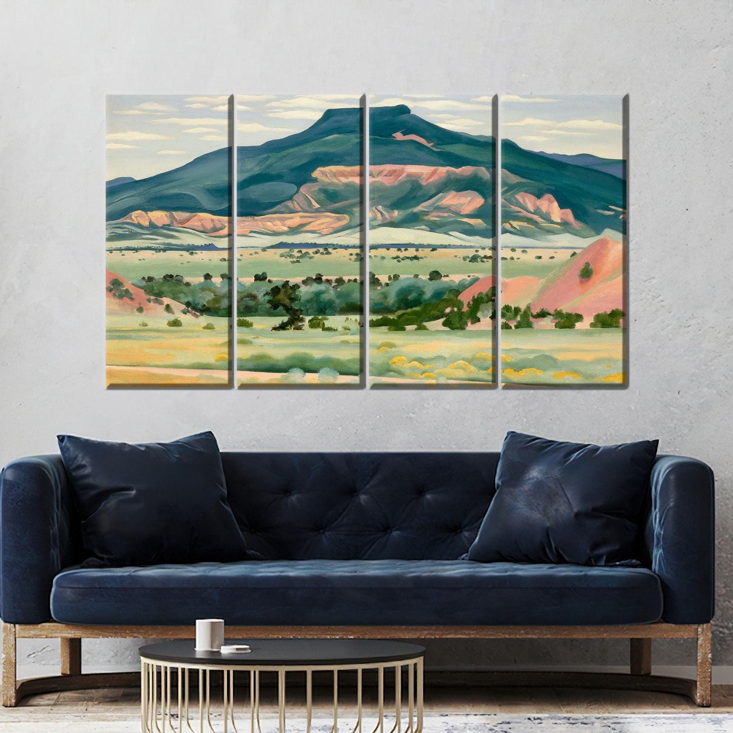 Georgia O'keeffe Southwestern Landscape Desert Canvas Print