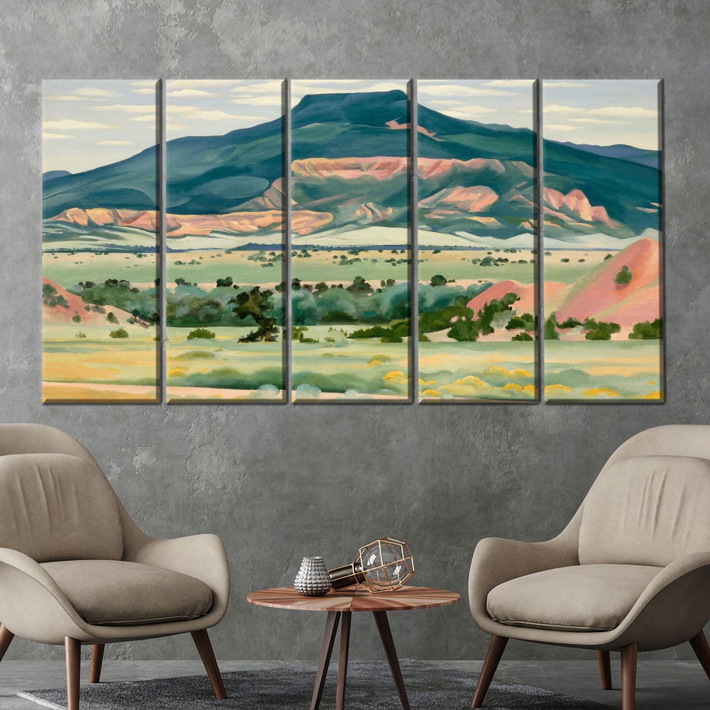 Georgia O'keeffe Southwestern Landscape Desert Canvas Print