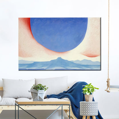 Blue and Pink Desert Sky Canvas Print