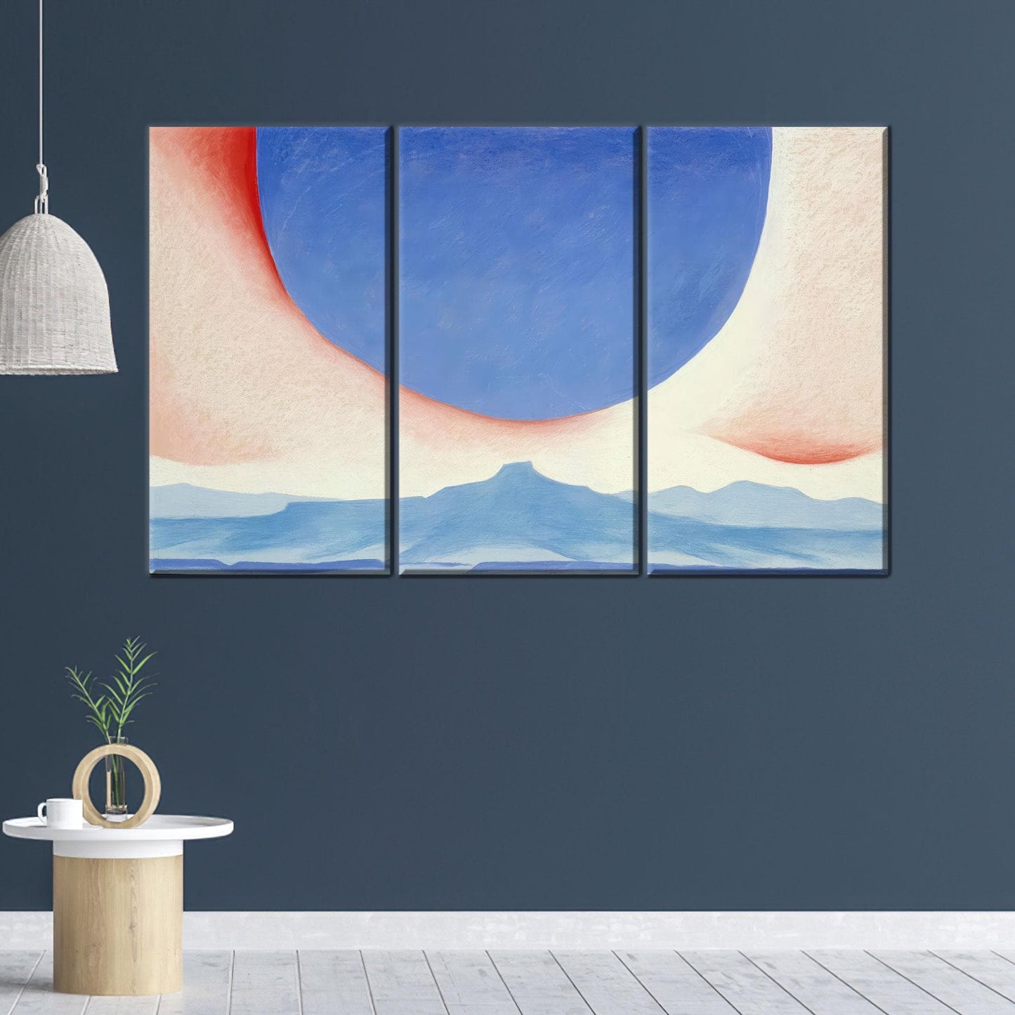 Blue and Pink Desert Sky Canvas Print