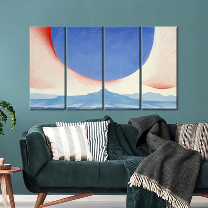 Blue and Pink Desert Sky Canvas Print