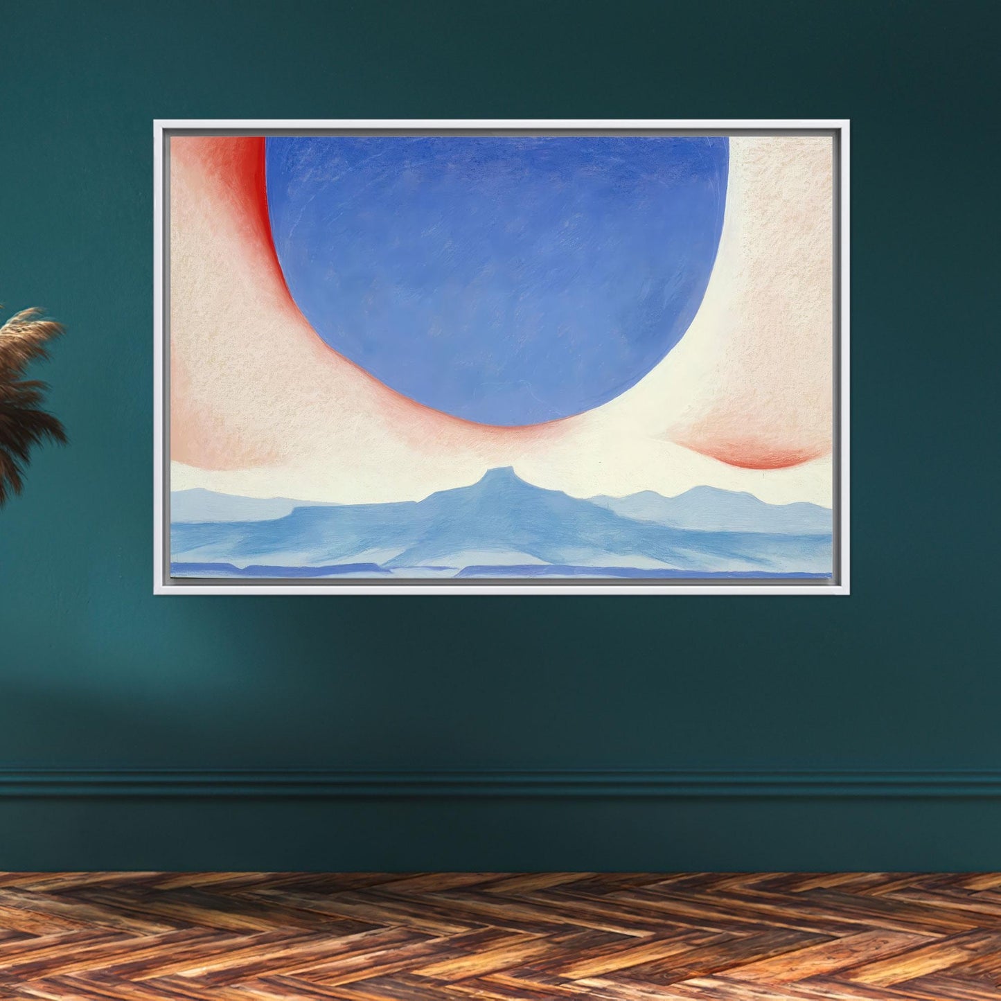 Blue and Pink Desert Sky Canvas Print