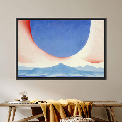 Blue and Pink Desert Sky Canvas Print
