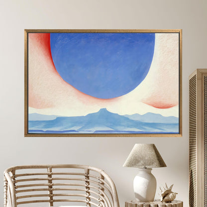 Blue and Pink Desert Sky Canvas Print