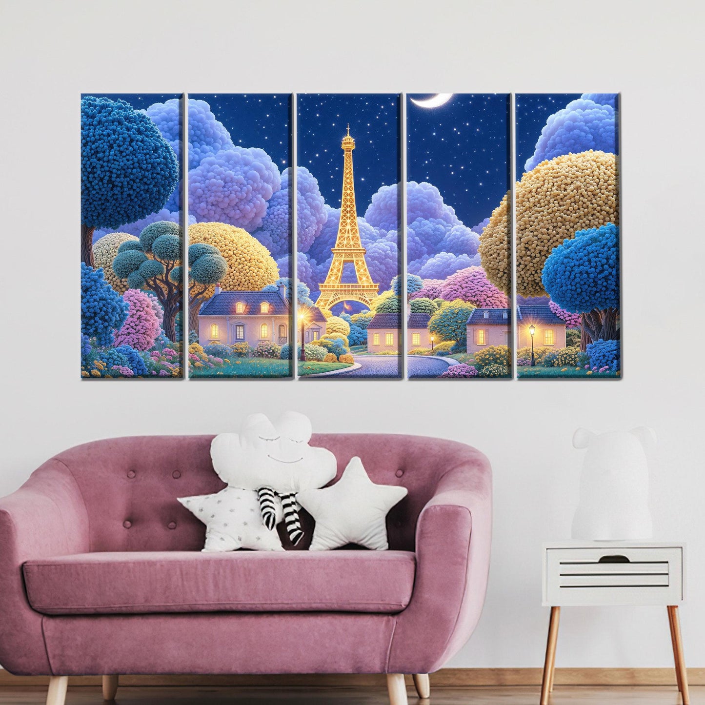 Paris Dreamscape Eiffel Tower at Canvas Print