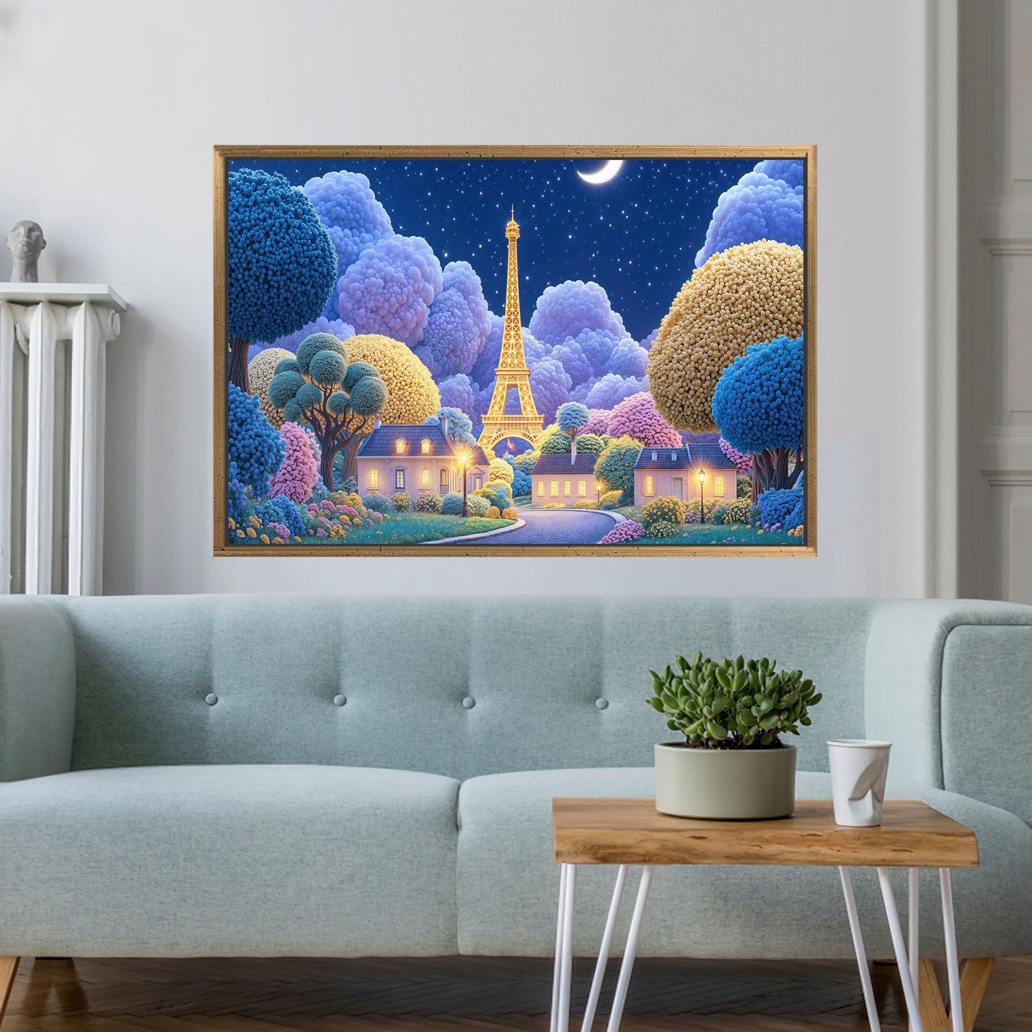 Paris Dreamscape Eiffel Tower at Canvas Print