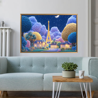 Paris Dreamscape Eiffel Tower at Canvas Print
