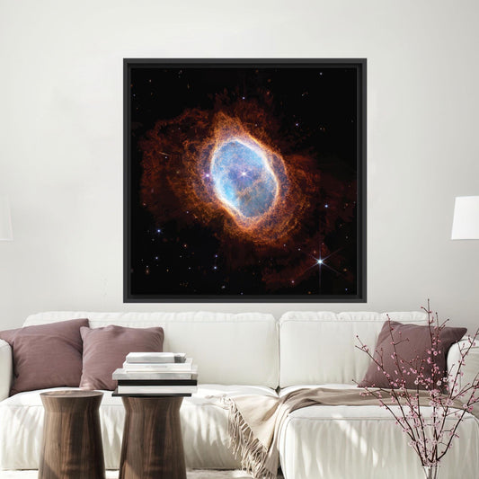 Cosmic Nebula Space Canvas Wall Art, Colorful Deep Galaxy Poster for Sci-Fi Decor