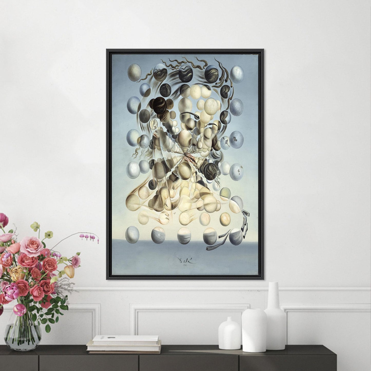 Salvador Dali Surrealist Galatea Spheres Canvas Print