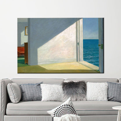 Edward Hopper Style Open Door Canvas Print