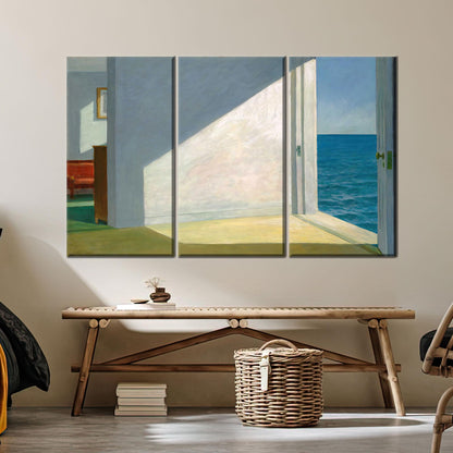 Edward Hopper Style Open Door Canvas Print