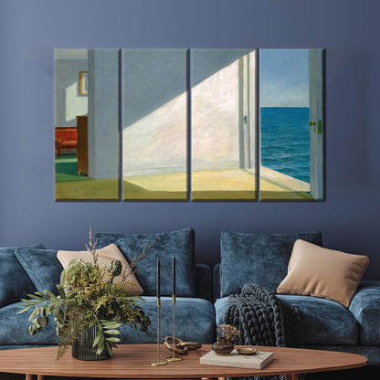 Edward Hopper Style Open Door Canvas Print