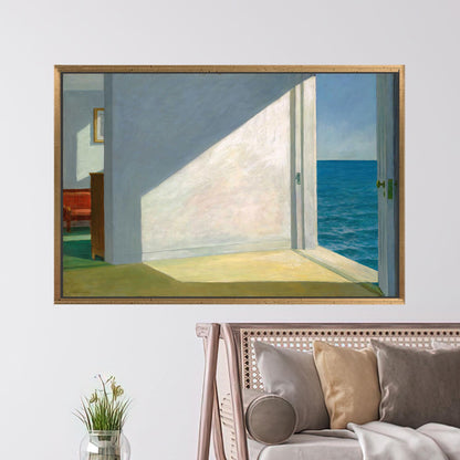 Edward Hopper Style Open Door Canvas Print