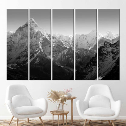 Everest Base Camp Himalaya Mountain Canvas Print