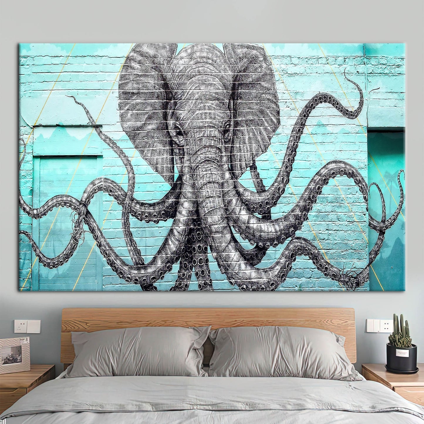 Graffiti Elephant Canvas Print