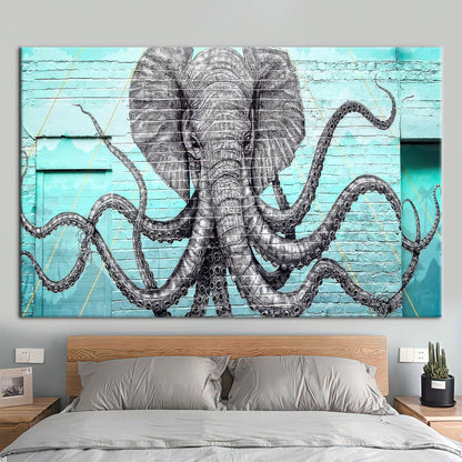 Graffiti Elephant Canvas Print